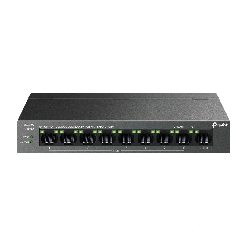 Switch TP-Link Unmanaged Switchs PoE LS109P