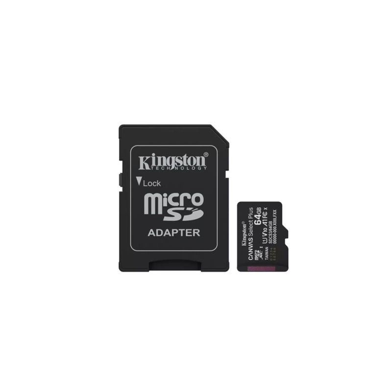 Cartão de memória Kingston Micro Secure Digital Card SDCS3/64GBER